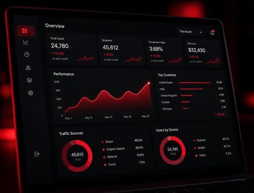 Dashboard chart showing delivery metrics trending upward
